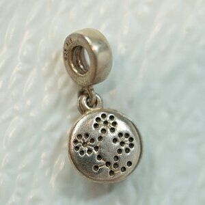 Pandora Breast Cancer Awareness Blossom Flower Charm RETIRED